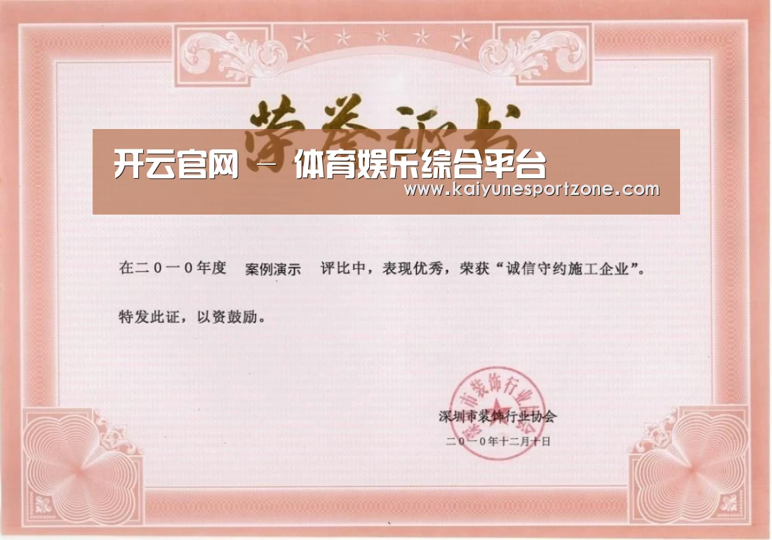 荣誉证书二(图1)